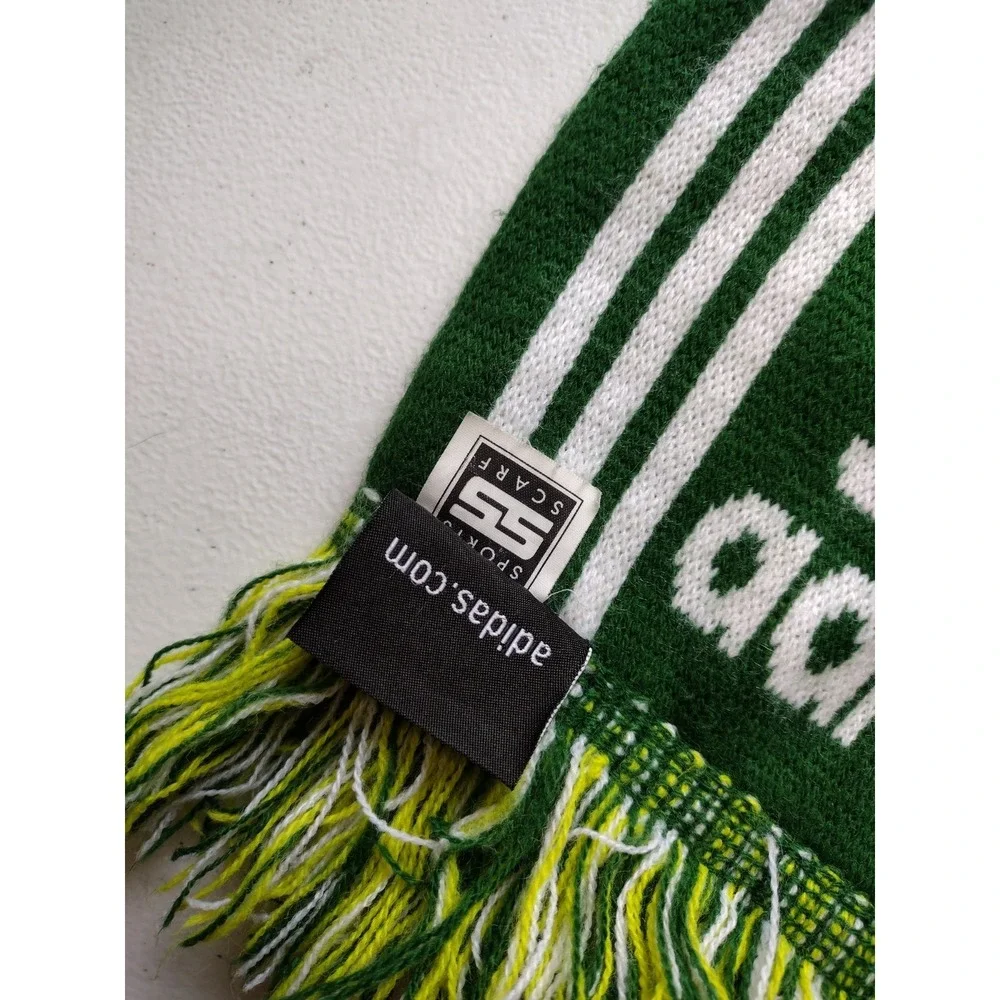 Adidas MLS Portland Timbers Reversible Knit Scarf With Fringe 8x56